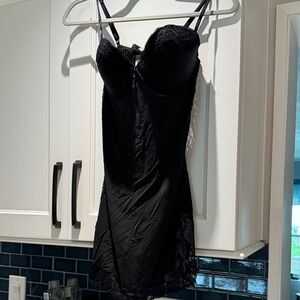 Victoria's Secret Black Lace Chemise